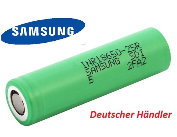 Samsung INR18650 25R 2500mAh 3,6V - 3,7V - 20A